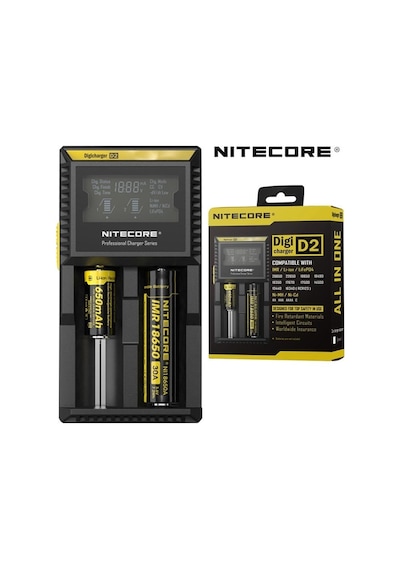 Nitecore Digi D2 Lcd 18650 Pil Şarj Aleti / Nitecore Li-ion Life Ni