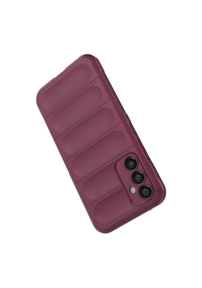 Samsung Galaxy Uyumlu A15 Kılıf Optimum Lens Çerçeveli Silikon Kapak Bordo
