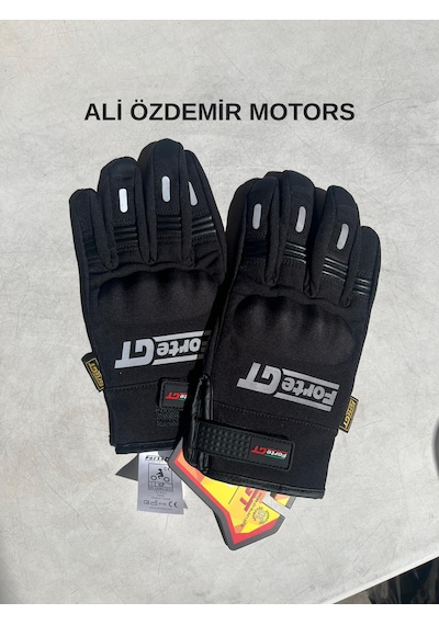 Forte Gt 07 Softshell Korumalı Eldiven 4 Mevsimlik Ce En13594 Sertifikalı Siyah