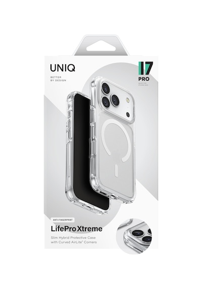 Apple Uyumlu iPhone  17 Pro Kılıf Lifepro Xtreme Airlite Köşe Teknolojisi Magsafe Kapak Şeffaf