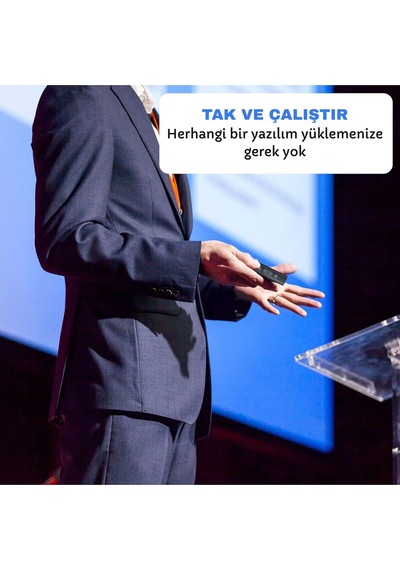 Kablosuz Projeksiyon Sunum Kumandası Presenter Lazer Pointer Hyperlink Ve Ses Kontrol