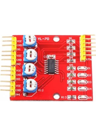 Robotistan 4'Lü Çizgi İzleyen Sensör Seti - 4 Way Tracking Module