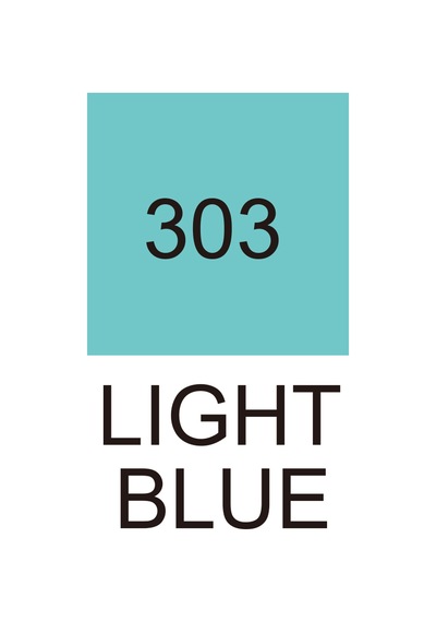 Zig Kurecolor Kc-3000 Twin Marker - Light Blue Green - 303