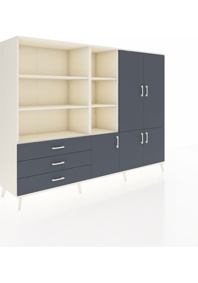 Hyperion Dolap 11 Raflı 3 Çekmeceli 5 Kapaklı 220x44x163 Aytaşı-a Aytaşı-antrasit Hyperion Dolap 11 Raflı 3 Çekmeceli 5 Kapaklı 220x44x163 Aytaşı-a Aytaşı-antrasit