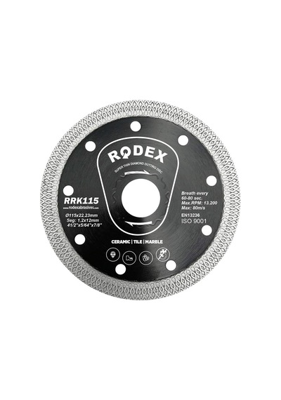 RODEX 115MM ELMAS KESME DİSKİ (ULTRA SLİM)