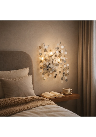 Masal Krom Kristal Taşlı Modern, Oturma Odası,duvar Lambası Salon Aplik Gümüş