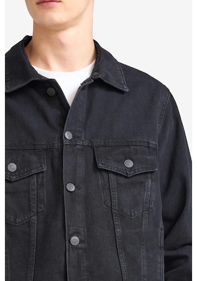 Defacto Regular Fit Düğmeli Cepli Jean Ceket F4738ax25aunm40 Siyah Defacto Regular Fit Düğmeli Cepli Jean Ceket F4738ax25aunm40 Siyah