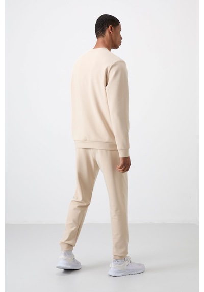 Tommy Life Bej Pamuklu Kalın Yumuşak Dokulu Comfort Fit Baskılı Erkek Eşofman Takım - 85253 Bej Tommy Life Bej Pamuklu Kalın Yumuşak Dokulu Comfort Fit Baskılı Erkek Eşofman Takım - 85253 Bej