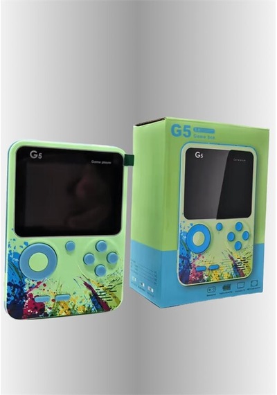 G5 Game Box Retro Mini Oyun Konsolu 500 Dahili Oyun Mh-hs4838-6729 Yeşil