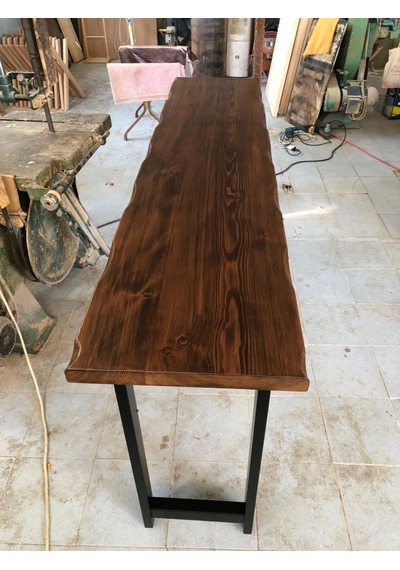 Kütük Bar Masası Modeli 180x50.cm Çok Renkli