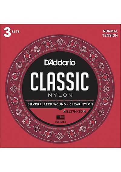 D'addario Ej27N-3D Klasik Gitar Tel Seti 4/4 . 3Lü Paket