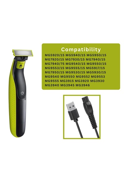 Philips Uyumlu Mg5940 Uyumlu Şarj Kablosu 5v Oneblade & Multigroom Usb Şarj Kablosu
