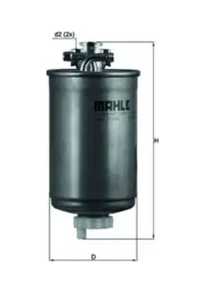 Vw Transporter T4 Yakit Filtresi 2.4d 1997-2002 Aja Mahle Kl75