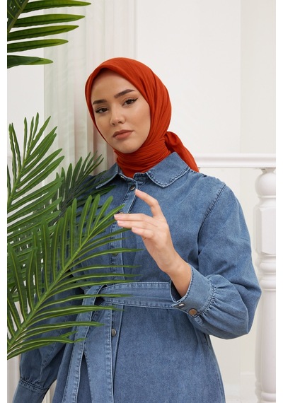 Silk Home Organik Jazz Eşarp 78002-14 Kiremit