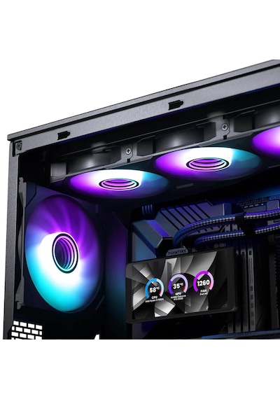 Phanteks Glacier One 360m25 Lcd Aio Su Soğutmalı, 6 Inç Ekran - 360 Mm, Siyah Sıvı Soğutucu