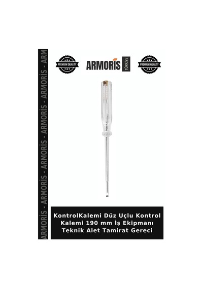Kontrolkalemi Düz Uçlu Kontrol Kalemi 190 Mm İş Ekipmanı Teknik Alet Tamirat Gereci