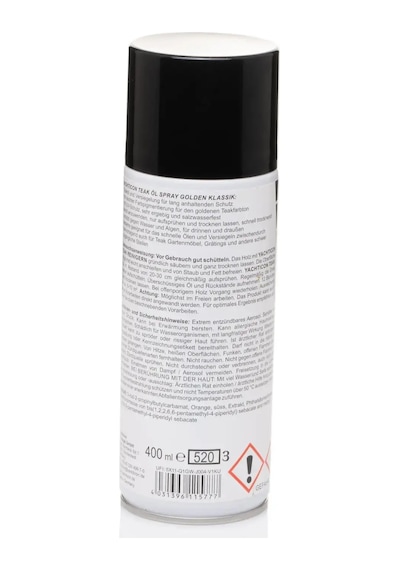 Yachticon - Sprey Tik Yağı Klasik Altın 400 Ml : Tik Ağaçlarınız İçin Altın Dokunuş Ve Pratik Koruma