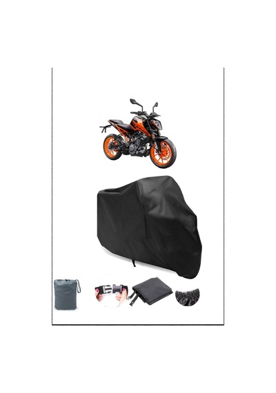 Siyah Ktm 200 Duke Su Geçirmez Dayanıklı Motosiklet Örtüsü