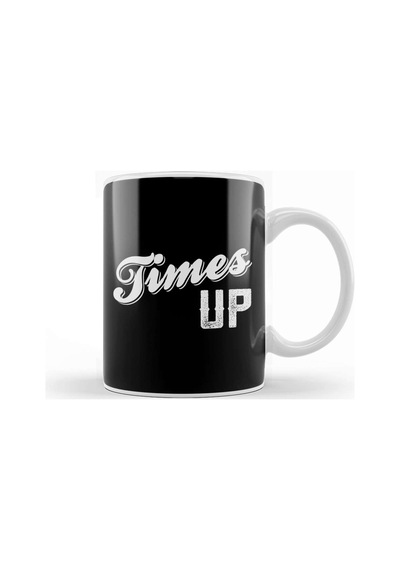 Times Up Bold Caligraphy Kupa Bardak Porselen Karışık