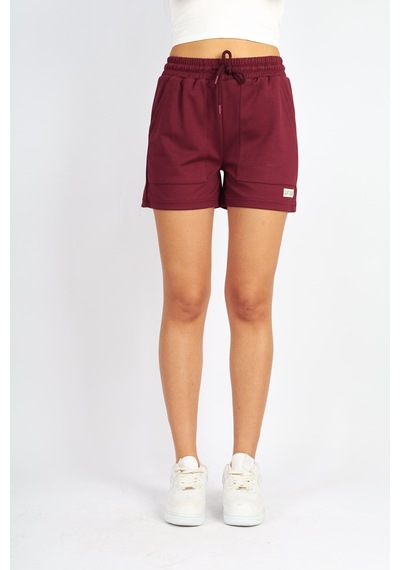 Soft&Basic Bordo Modal Rahat Kumaş Şort Bordo