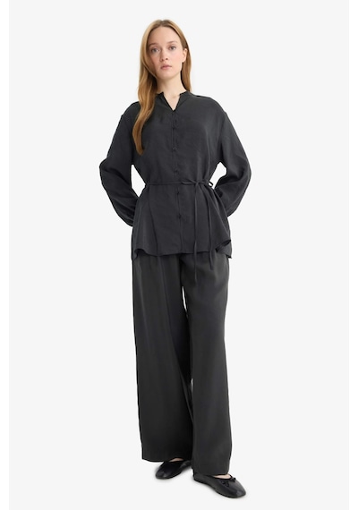Defacto Wide Leg Geniş Paça Modal Pantolon F5246ax25auar214 Antrasit