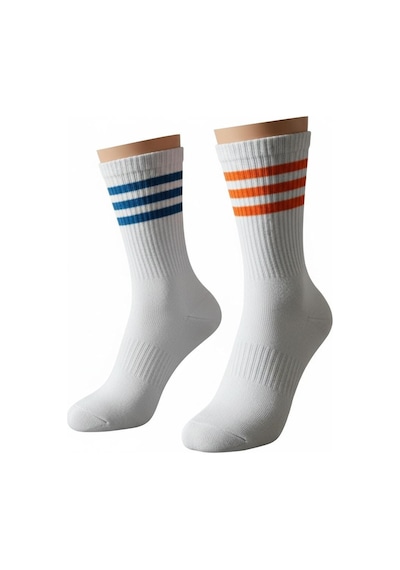 Plus Scorpion Unisex Tenis Çorabı 2 Lü Set Pamuklu, Nefes Alabilir, Günlük & Spor Kullanımına Uygun Beyaz Çorap Beyaz