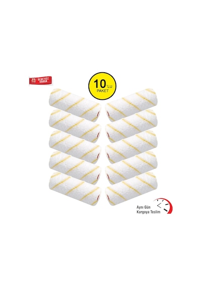 Parmak Rulo Yedeği Kalorifer Rulosu Yedeği 10 Cm 10 Adet