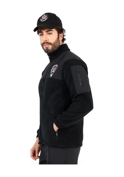 Özel Güvenlik Soft Shell Robalı Polar Mont Siyah