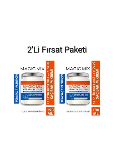 Magic Mix 9 Özlü Saç Güçlendirici Ve Besleyici 190 Ml 2'li Paket Fırsatı