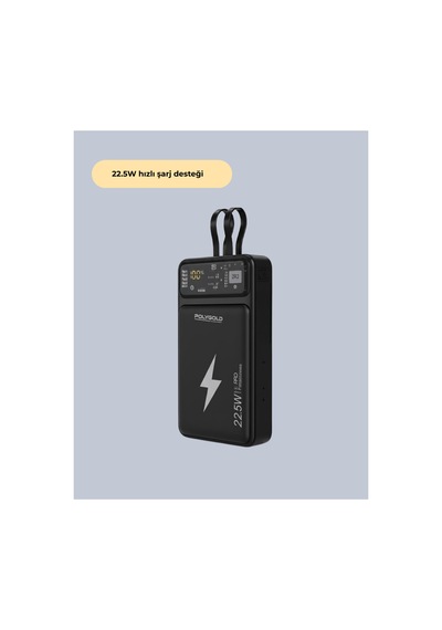 Mobil Powerbank 22.5w Pd Destekli Hızlı Şarj Çok Rnekli