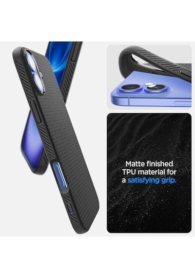 Apple İphone 16 İle Uyumlu İnce Kılıf Liquid Air Hava Kanalı Teknolojisi Askeri Sınıf Koruma Matte Black Dokulu Yüzey Kapak - Acs08194 İphone 16 İle Uyumlu 50 x 22 Apple İphone 16 İle Uyumlu İnce Kılıf Liquid Air Hava Kanalı Teknolojisi Askeri Sınıf Koruma Matte Black Dokulu Yüzey Kapak - Acs08194 İphone 16 İle Uyumlu 50 x 22