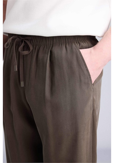 Defacto Yumuşak Dokulu Relax Fit Kahverengi Pantolon G8149ax26smbn581 Kahve-bn581