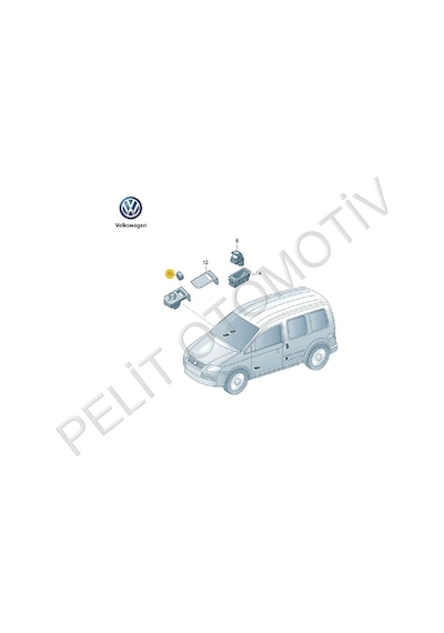 Caddy Merkezi Kilit Düğmesi 1t0962125 1t0962125b
