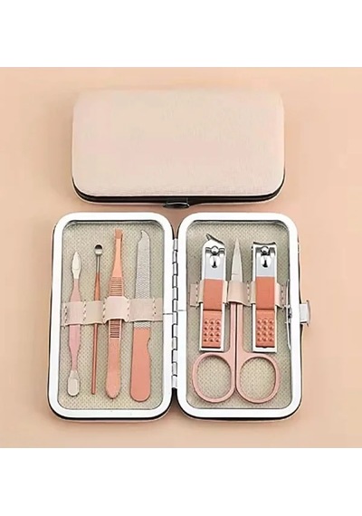 7 Parça Profesyonel Manikür Pedikür Seti - Rose Gold