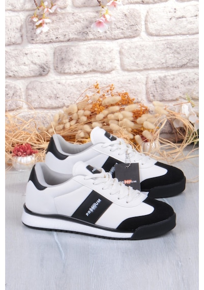 M.p 252 6103 Rahat Sneaker Erkek Ayakkabı Beyaz - Siyah
