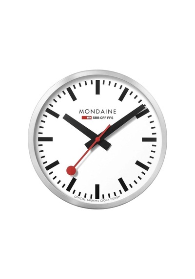 A995.clock.16sbb Mondaine Duvar Saati Metalik