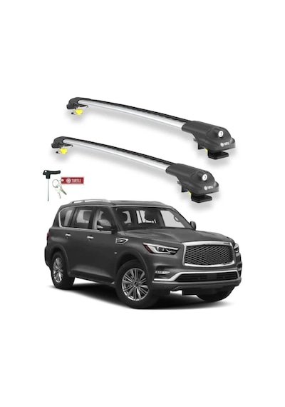 Turtle Infiniti Qx80 Z62 2014-2025 Ara Atkı Air1 Gri