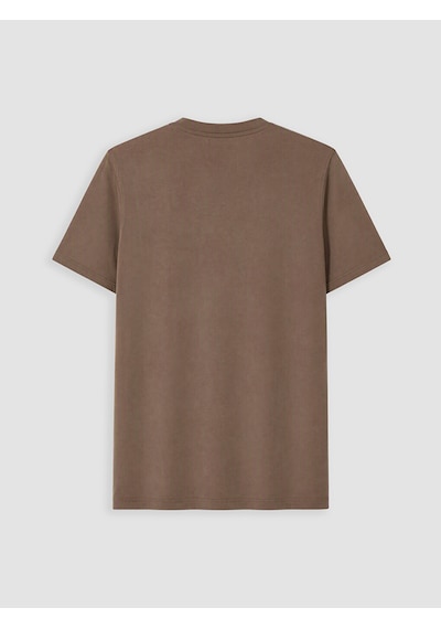 Lcwaıkıkı Classic Kahverengi Slim Fit İnce Kumaş Erkek Tişört /02