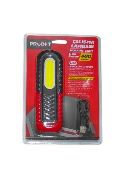 Dht 400 Lümen Mıknatıslı Kancalı Araba , Kamp İçin Led Çalışma Lambası D11010003 Siyah
