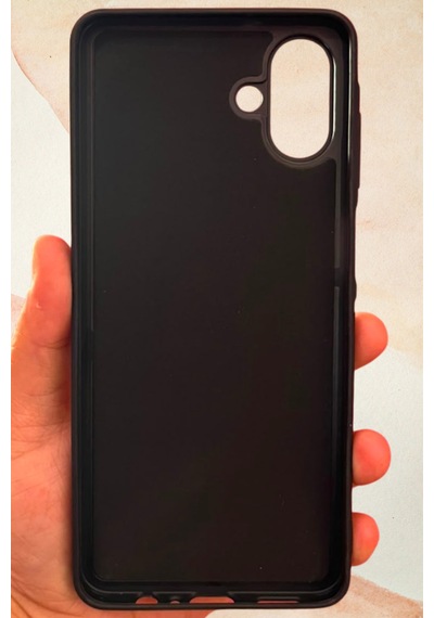 Samsung Galaxy A07 Yıldız Tozu Premium Siyah Silikon Kılıf