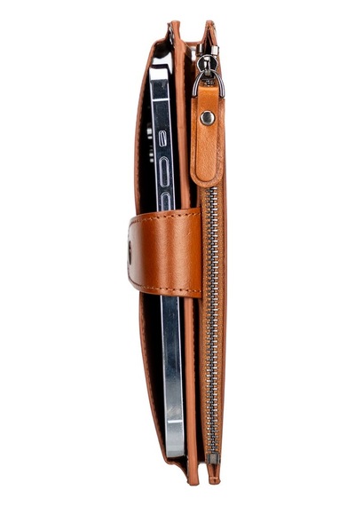 Lozan Strap 6.5 İnch Uyumlu Deri Kartlıklı Kılıf Rst2ef Taba
