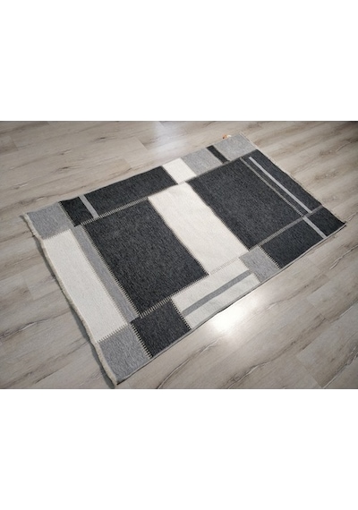 Eko Halı Noakilim Nk08 Gri Antrasit Çift Taraflı Kilim 115X180 Cm