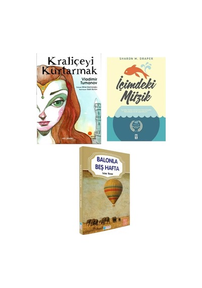 Kraliçeyi Kurtarmak - İçimizdeki Müzik + Balonla Beş Hafta 3 Kitap Set