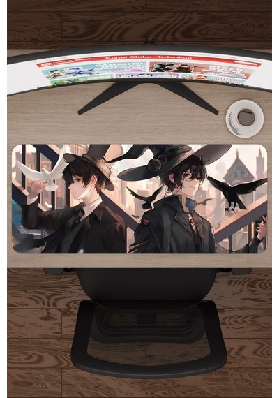 Guimi Zhi Zhu Anime V5 - 70x30 Xl Gaming Kauçuk Kaymaz Taban Mouse Pad Fare Altlığı