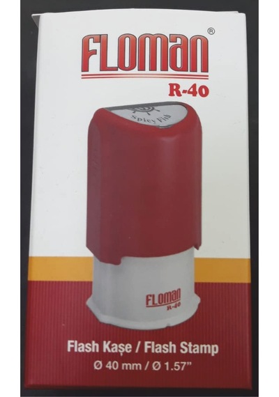 Floman R-40 Yuvarlak Kaşe 40x40 MM Kullanım Alanı Siyah