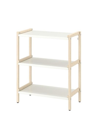 Ikea Ekenabben Açık Raf Ünitesi, Beyaz-titrek Kavak, 70x34x86 Cm