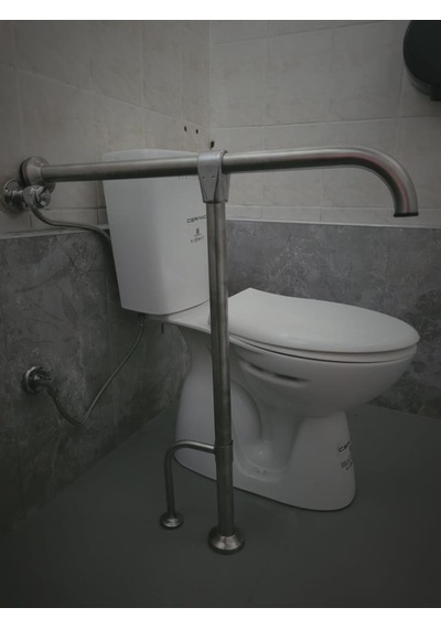 Yeni T Engelli Tutunma Barı Banyo Wc Paslanmaz Mat Satine Yüzeyli Paslanmaz Çelik