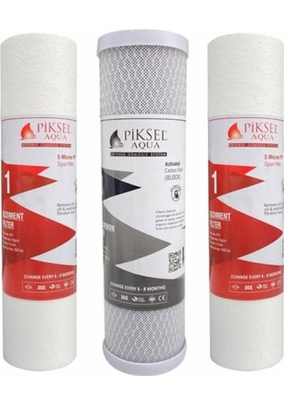 Piksel Aqua Ön Filtre Seti Açık Kasa Su Arıtma Cihazı Filtresi (343263890)