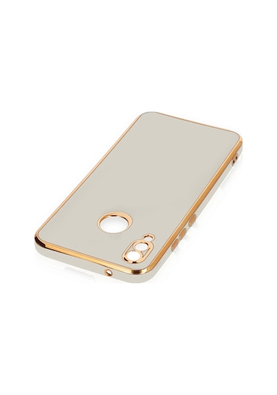 Newface Huawei P20 Lite Kılıf Volet Silikon Semeglbl - 19 - Beyaz
