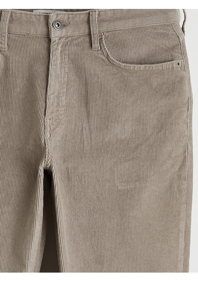 Lcwaıkıkı Classic Bej Standart Kalıp Kadife Erkek Chino Pantolon